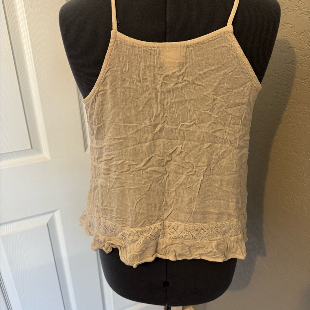 Cream Lace Tank - Picture 3 of 4